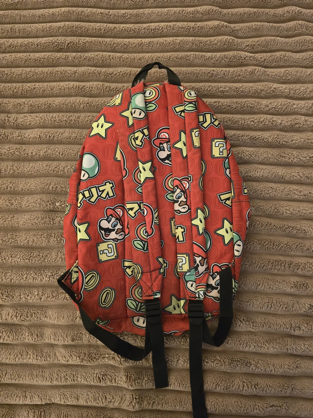 Nintendo Red Super Mario Character Print Backpack